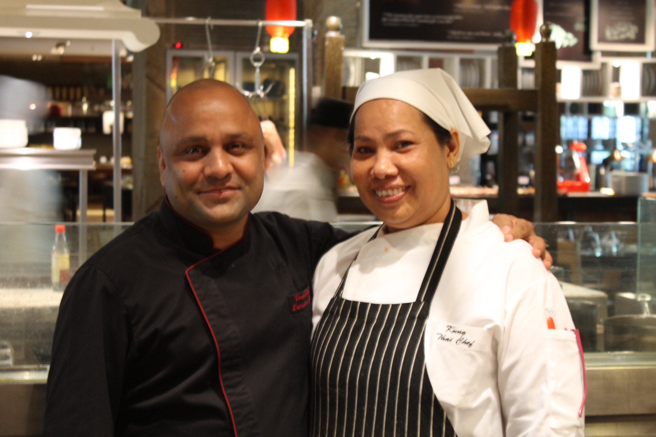 Chef Vivek Bhatt (Executive Chef) and Chef Kung (Head Chef)