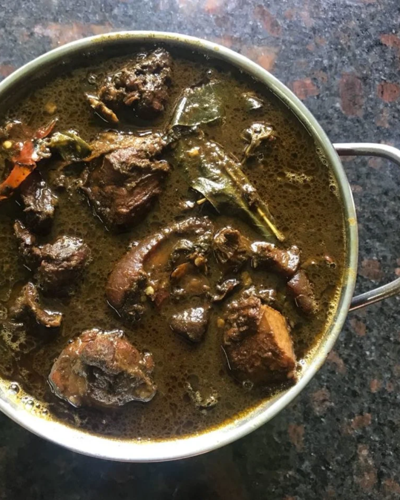 Anishi Black Curry with Pork, legendary food in Mumbai